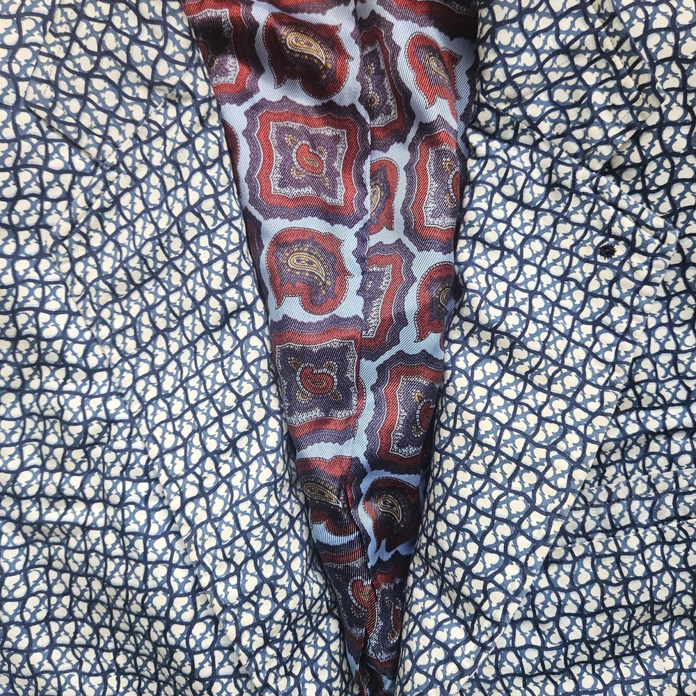 Vintage 70s disco AOP suit blazer jacket Bellissimo Italy Lymey paisley pop art